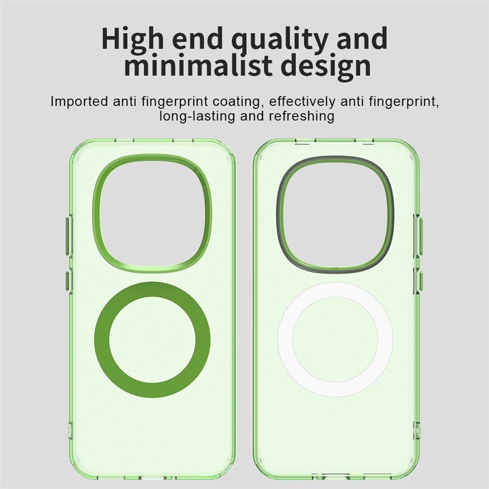 Candy zselés tok MagSafe-val a Xiaomi Redmi Note 15 Pro 5G-n - zöld