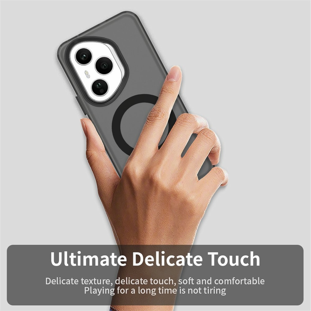 Candy zselés tok MagSafe-val a Honor 400 Pro-hoz - fekete