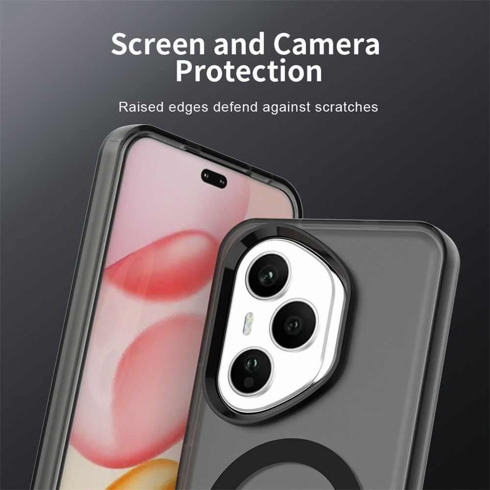 Candy zselés tok MagSafe-val a Honor 400 Pro-hoz - fekete