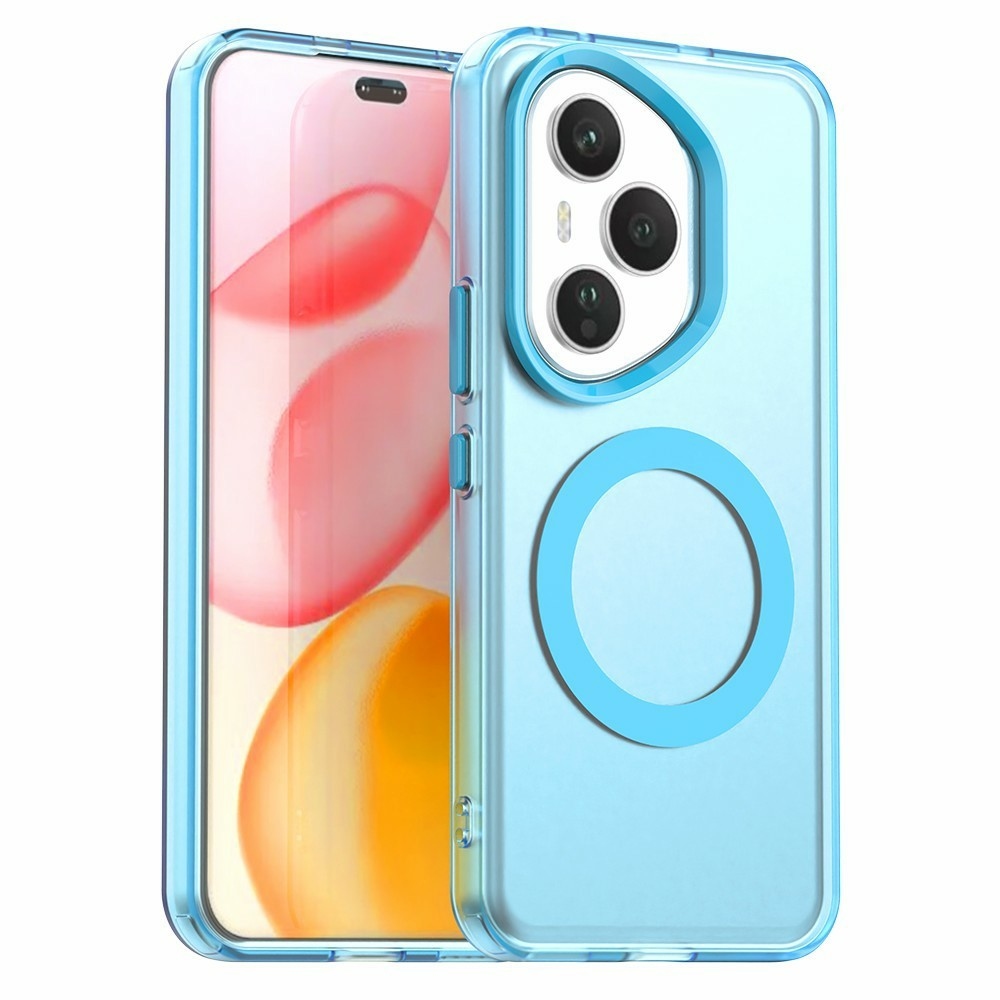 Candy zselés tok MagSafe-val a Honor 400 Pro-hoz - kék