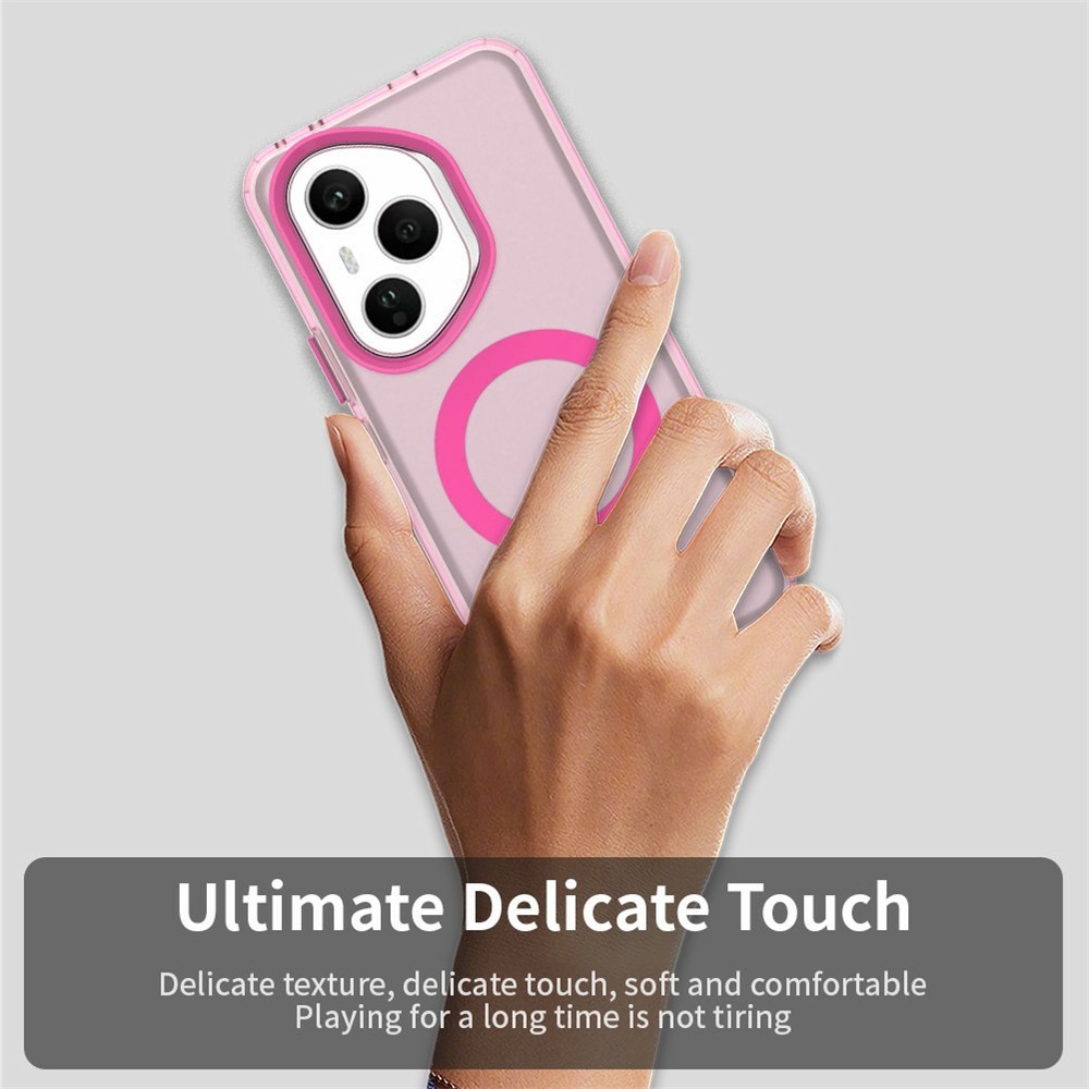 Candy zselés tok MagSafe-val a Honor 400 Pro számára - rózsaszín