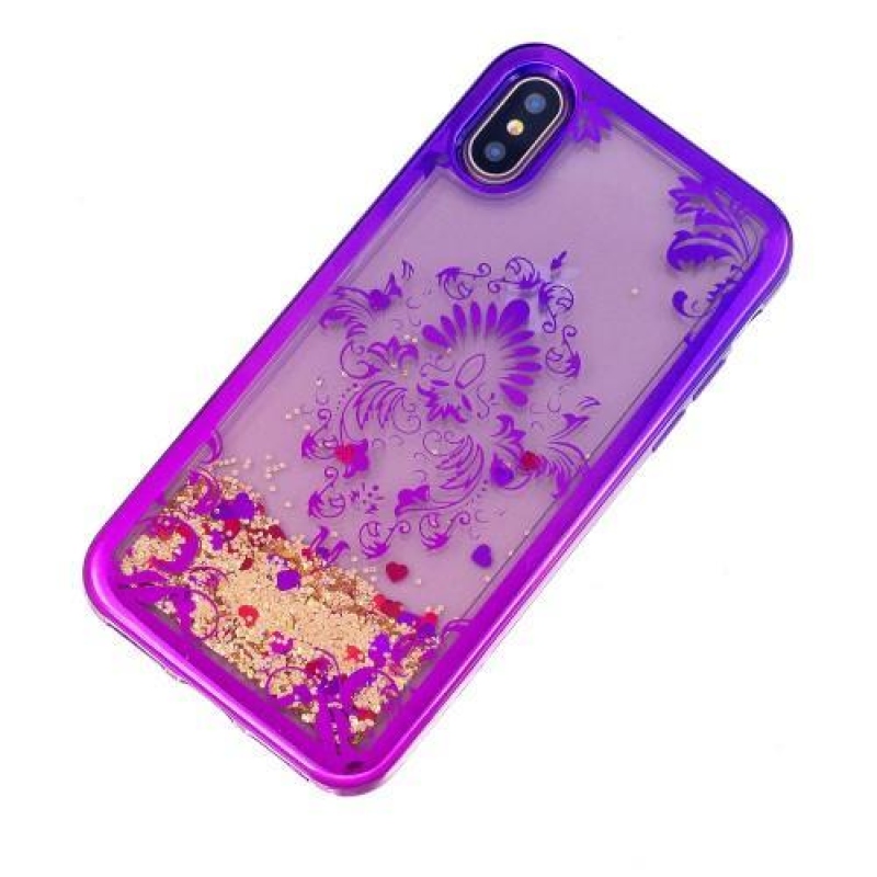 Candy homokóra zselés tok iPhone X készülékhez - csipke