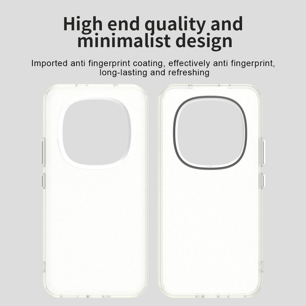 Candys matt zselés tok Xiaomi Redmi Note 15 Pro 5G-hez - fehér