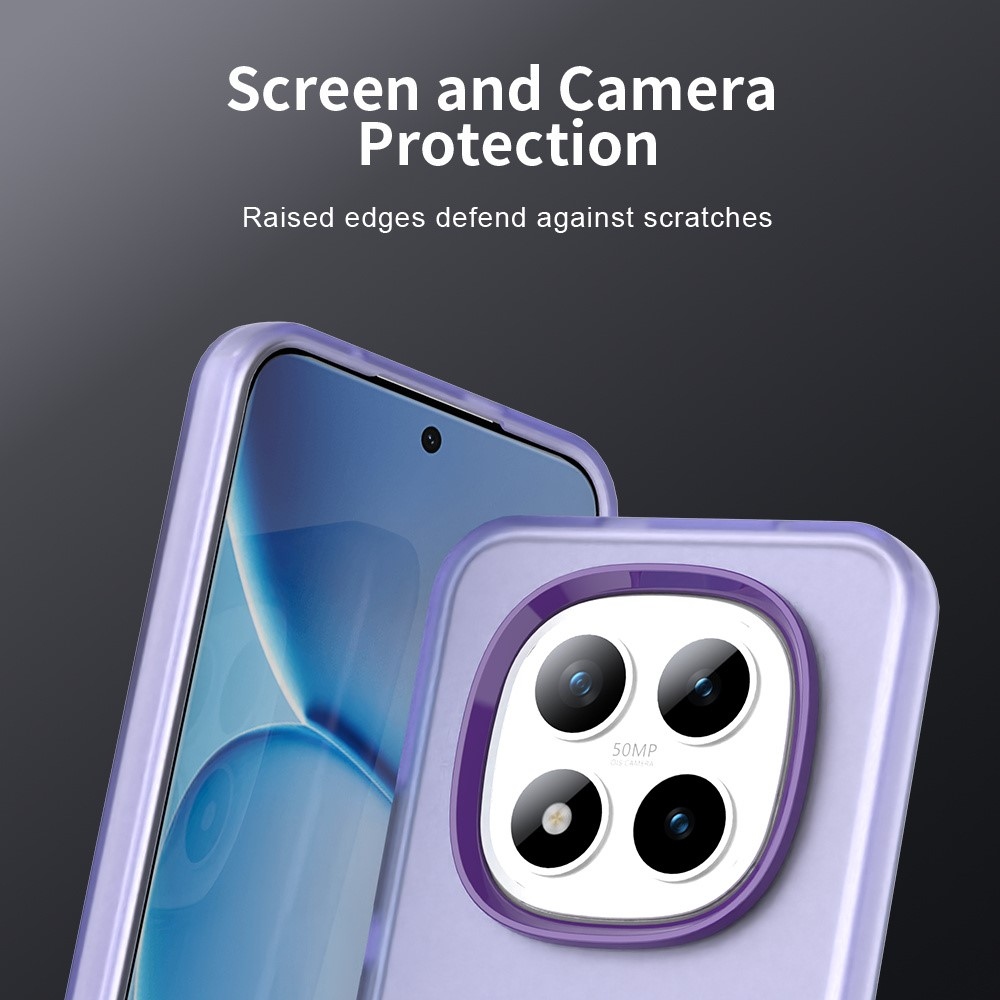 Candys matt zselés tok Xiaomi Redmi Note 15 Pro 5G - lila