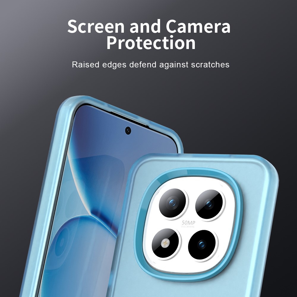 Candys matt zselés tok Xiaomi Redmi Note 15 Pro 5G - kék