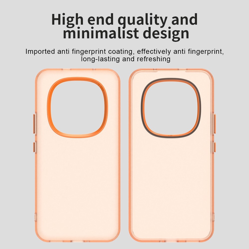 Candys matt zselés tok Xiaomi Redmi Note 15 Pro 5G - narancssárga színben