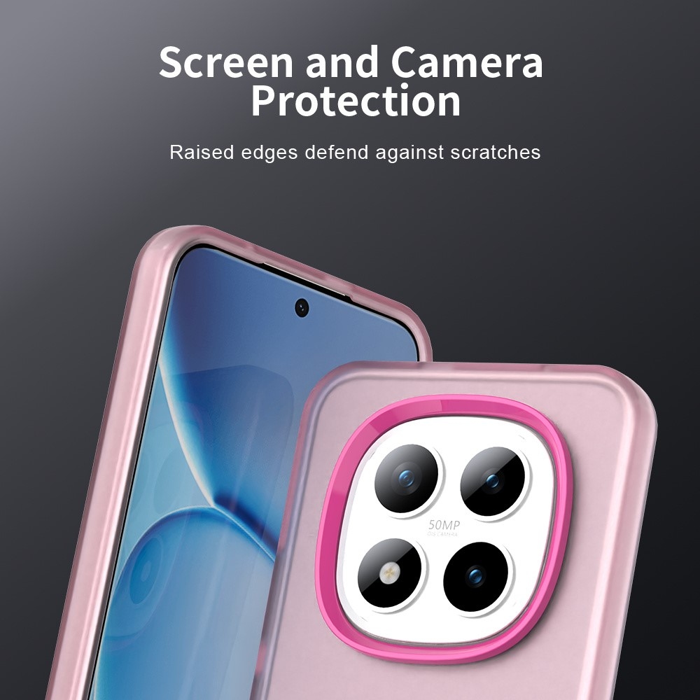 Candys matt zselés tok Xiaomi Redmi Note 15 Pro 5G - rózsaszínű