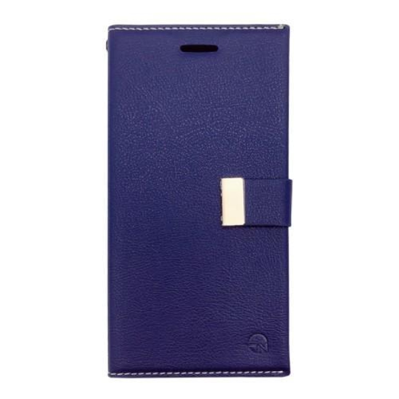 Cano PU bőr tok iPhone X készülékhez - sötétkék
