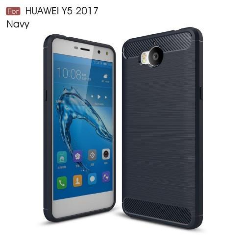 Carbo tartós borító Huawei Y6 (2017) - sötétkék