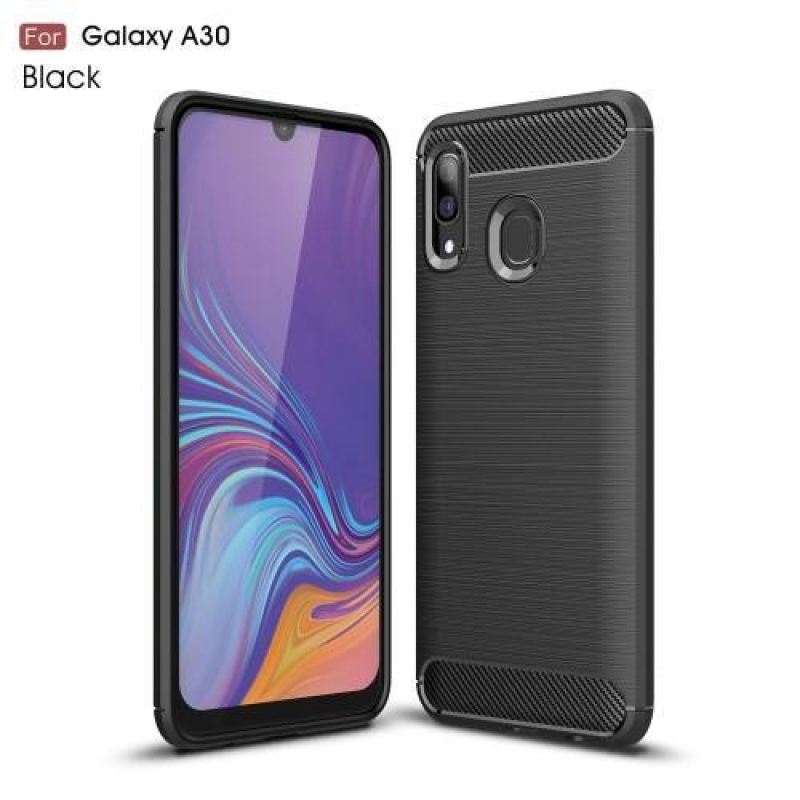 Széngél tok Samsung Galaxy A30 / A20 készülékhez - fekete