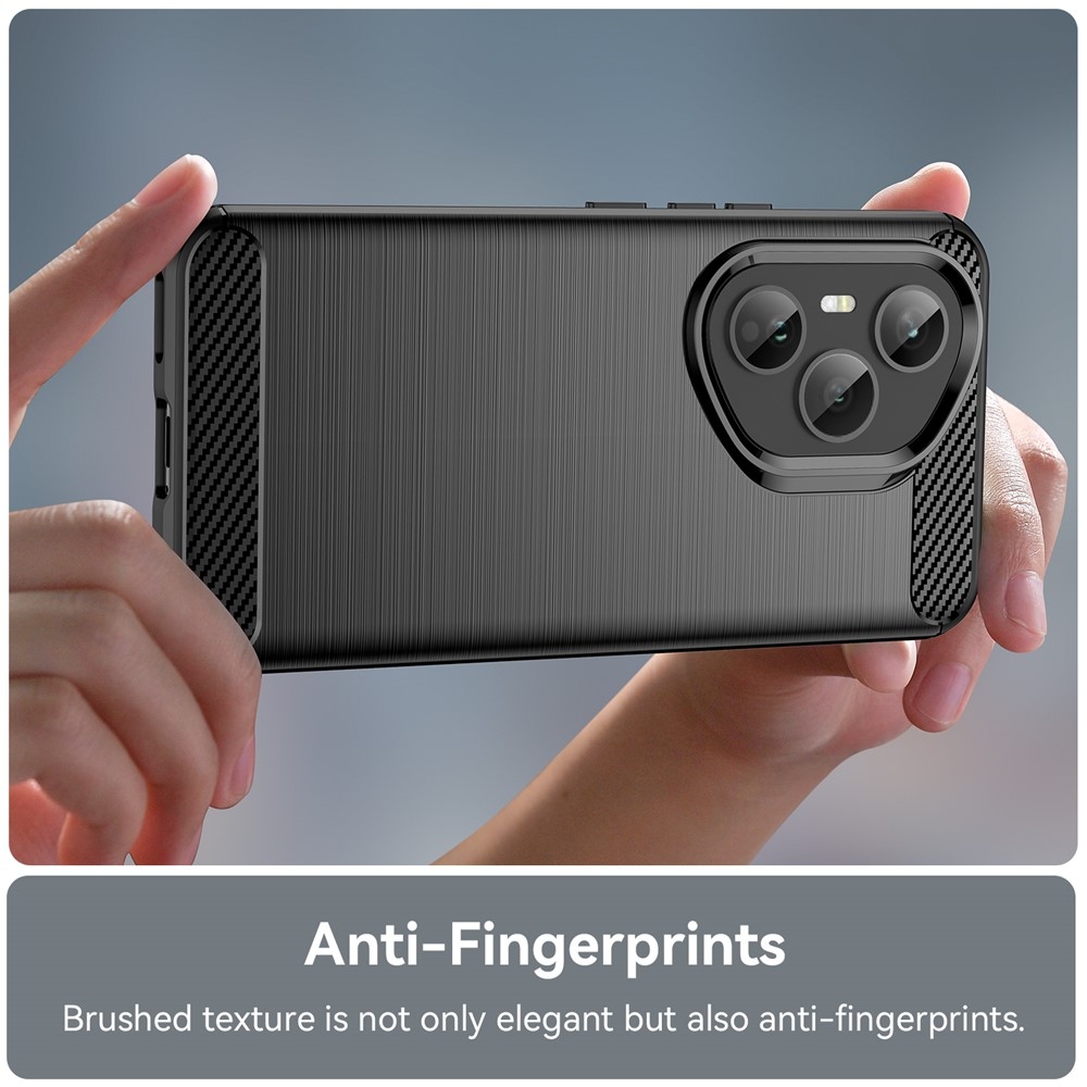 Szénálló zselés tok a Honor 400 Pro-hoz - fekete