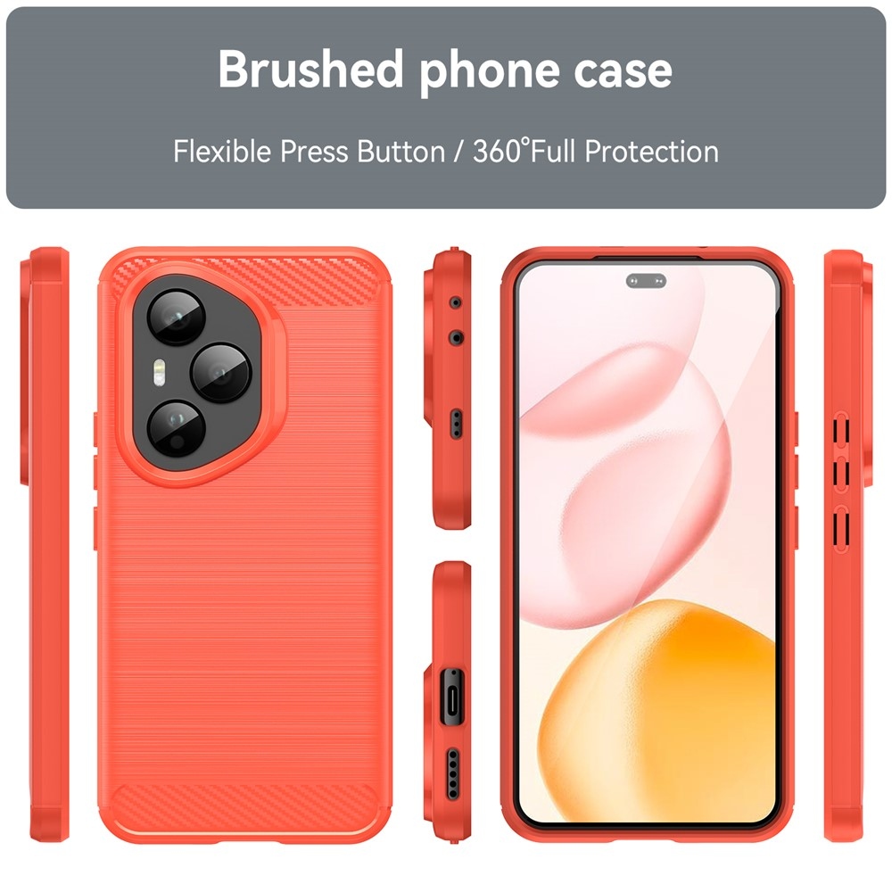 Szénálló zselés tok a Honor 400 Pro-hoz - piros