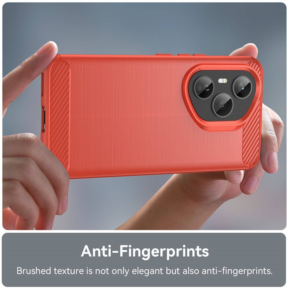 Szénálló zselés tok a Honor 400 Pro-hoz - piros