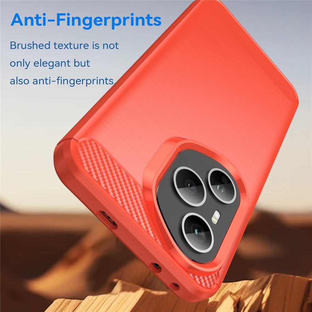 Szénálló zselés tok a Honor 400 Pro-hoz - piros