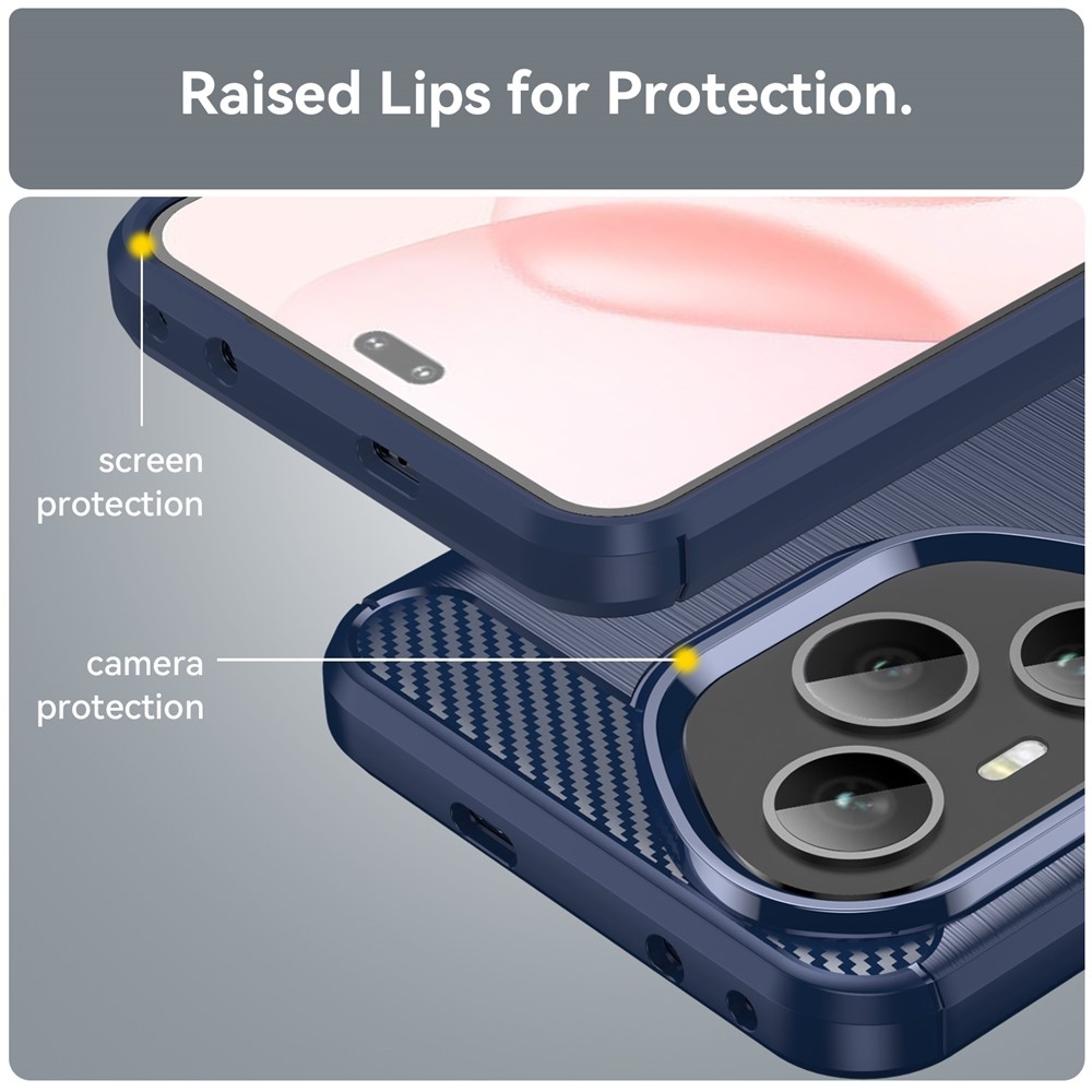 Szénálló zselés tok a Honor 400 Pro-hoz - kék