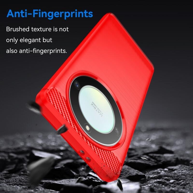 Szénálló zselés tok a Honor Magic 5 Lite 5G készülékhez - piros