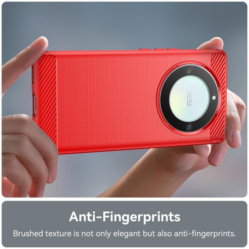 Szénálló zselés tok a Honor Magic 5 Lite 5G készülékhez - piros