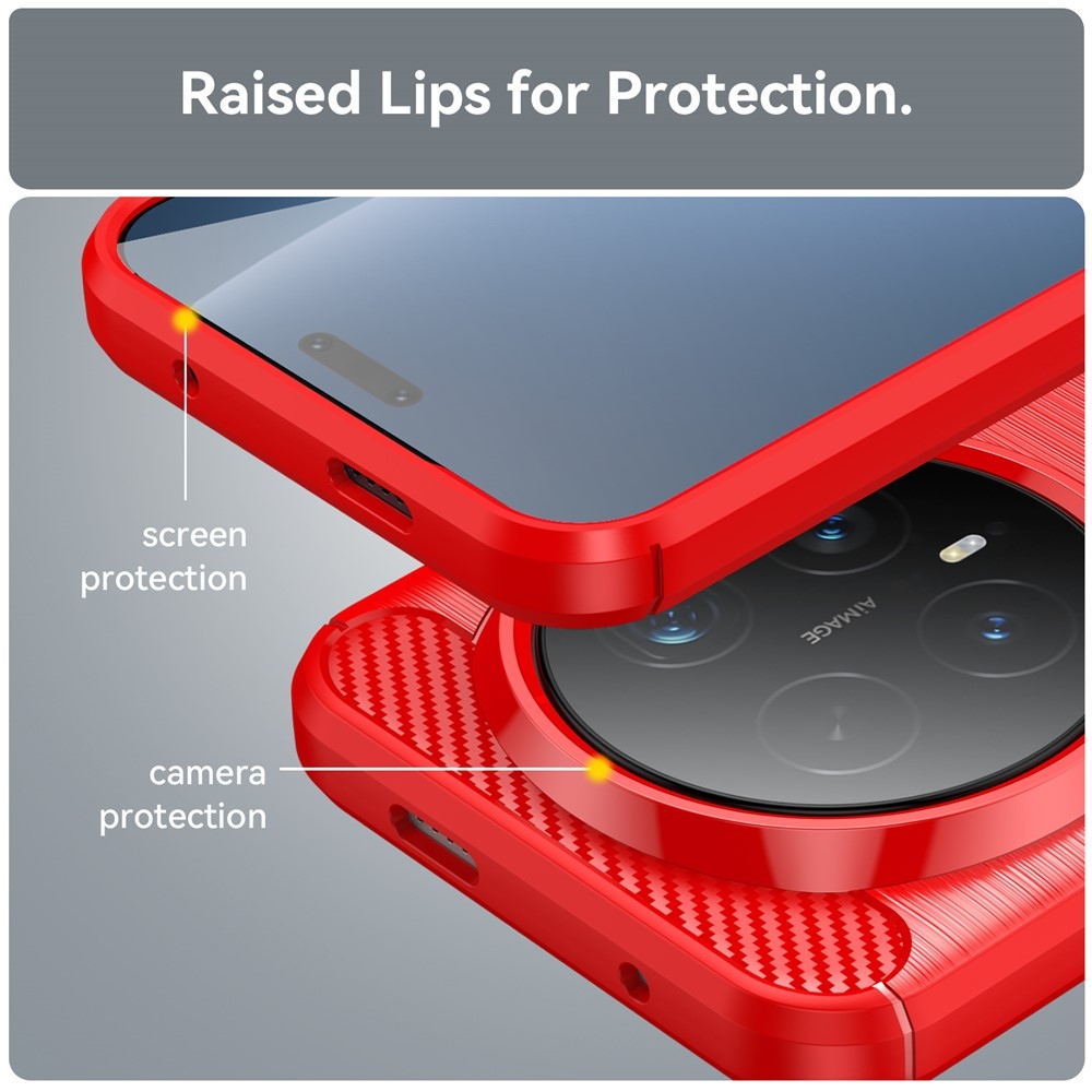 Szénálló zselés tok a Honor Magic 8 Pro 5G számára - piros