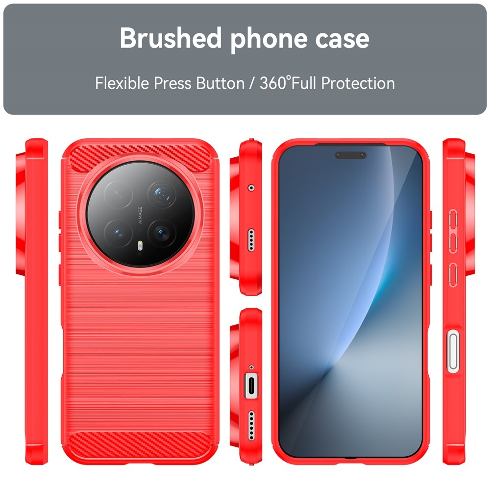 Szénálló zselés tok a Honor Magic 8 Pro 5G számára - piros