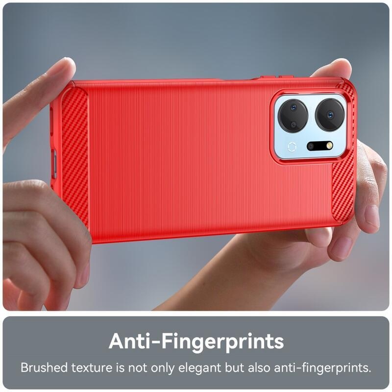 Szénálló zselés tok a Honor X7a készülékhez - piros