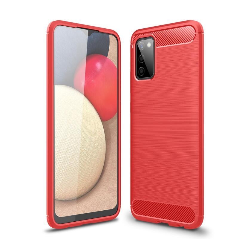 Szénálló zselés tok Samsung Galaxy A02s (164.2x75.9x9.1mm) - piros