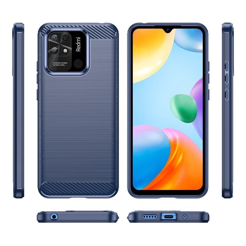 Szénálló zselés tok Xiaomi Redmi 10C-hez - kék