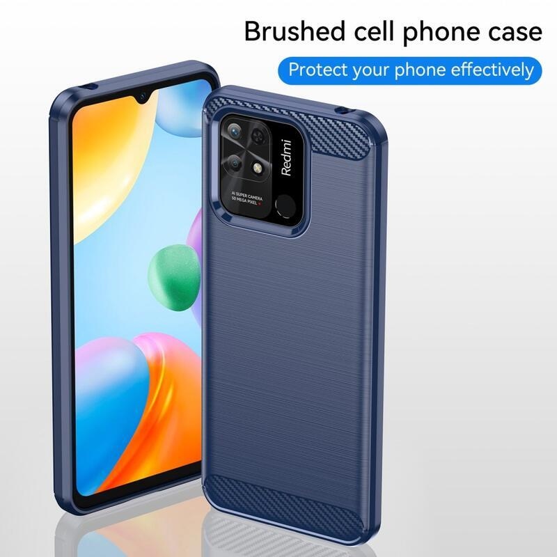 Szénálló zselés tok Xiaomi Redmi 10C-hez - kék