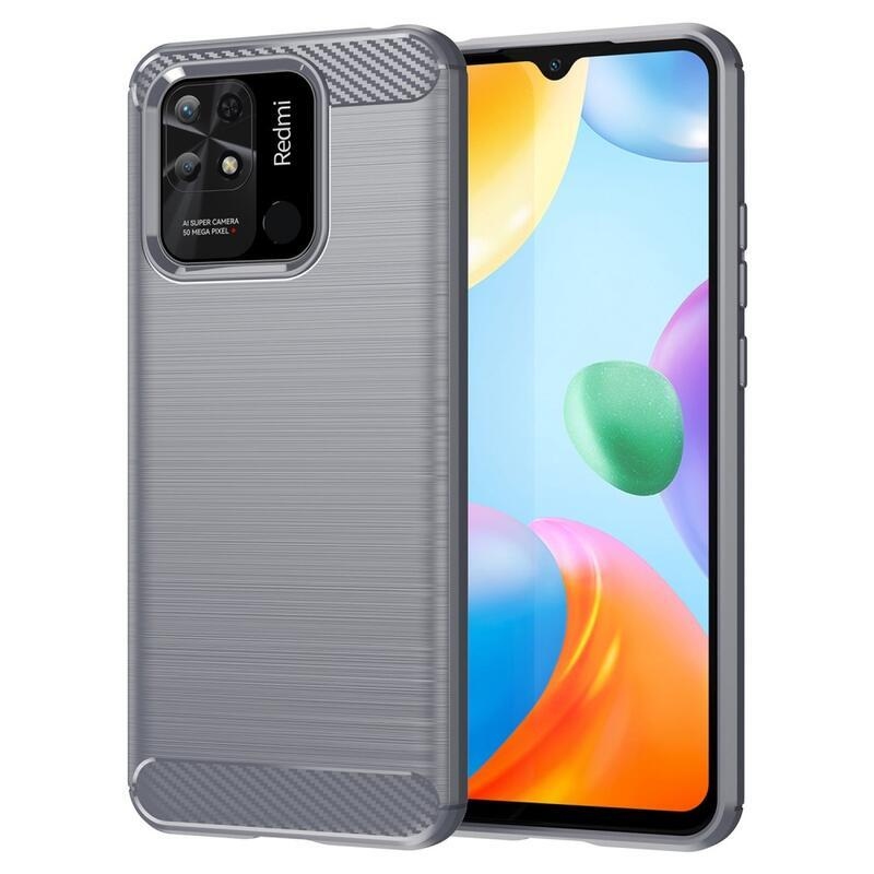 Szénálló zselés tok Xiaomi Redmi 10C-hez - szürke