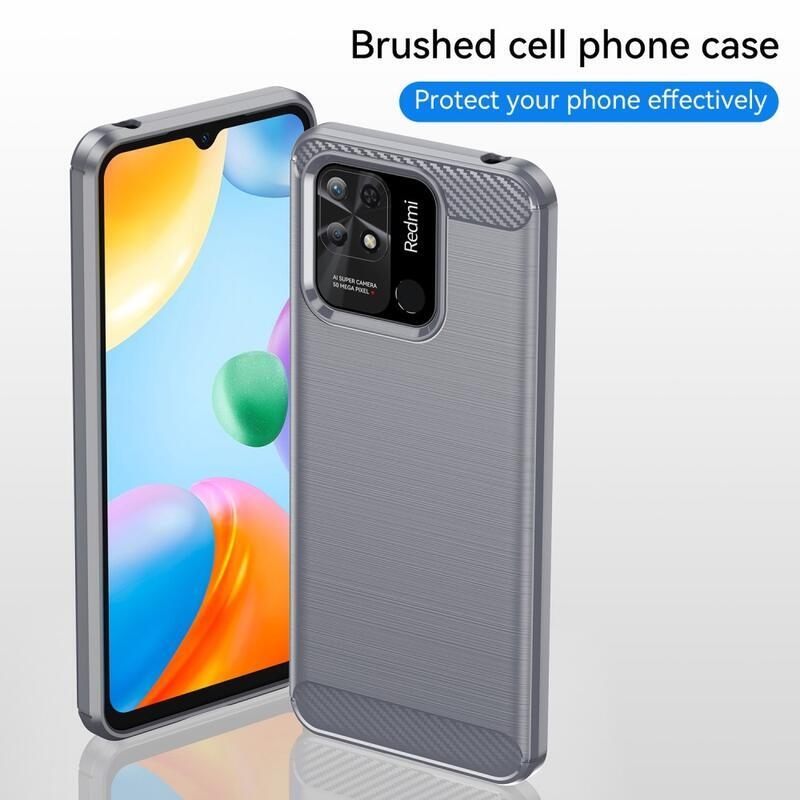 Szénálló zselés tok Xiaomi Redmi 10C-hez - szürke