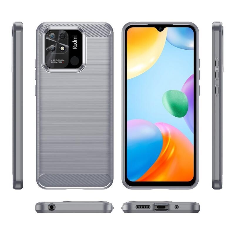 Szénálló zselés tok Xiaomi Redmi 10C-hez - szürke