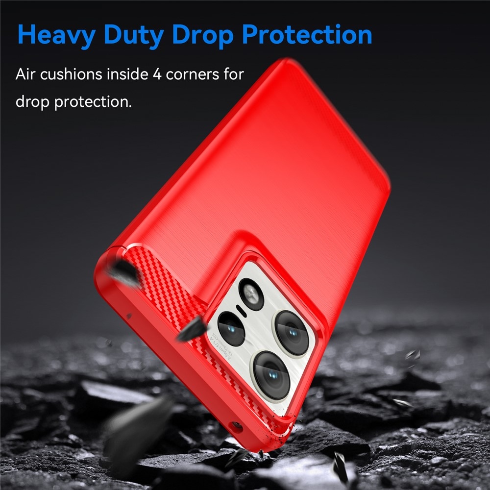 Szénálló zselés tok a Motorola Edge 50 Pro 5G készülékhez - piros