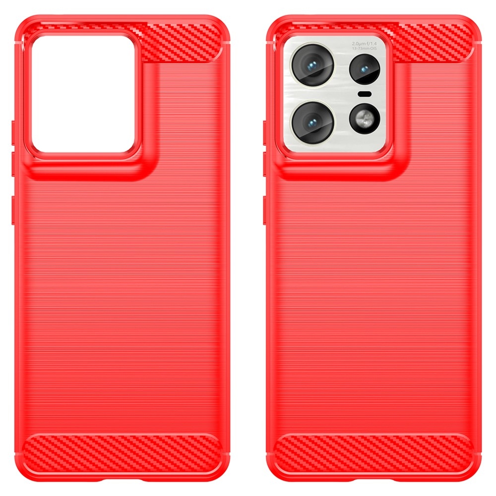 Szénálló zselés tok a Motorola Edge 50 Pro 5G készülékhez - piros