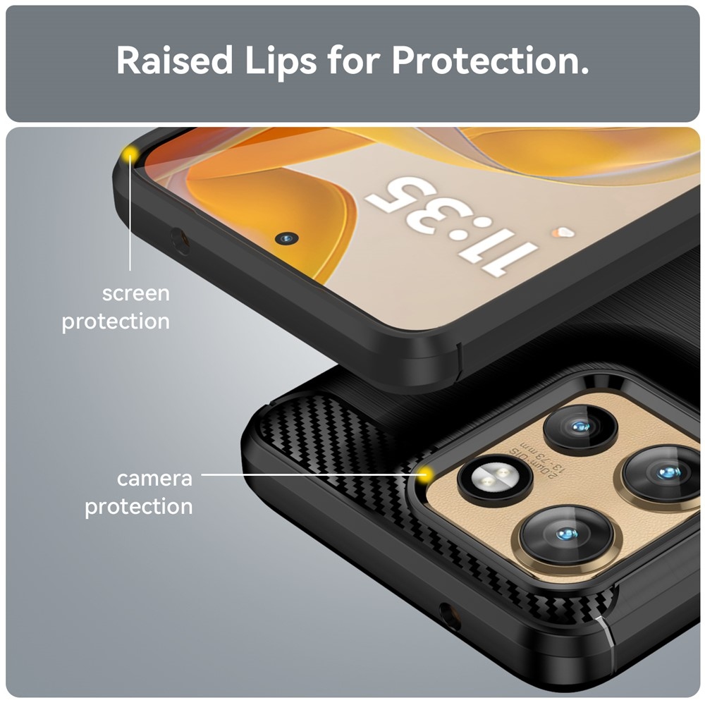 Szénálló zselés tok Motorola Edge 60 Neo 5G/50 Neo 5G készülékhez - fekete