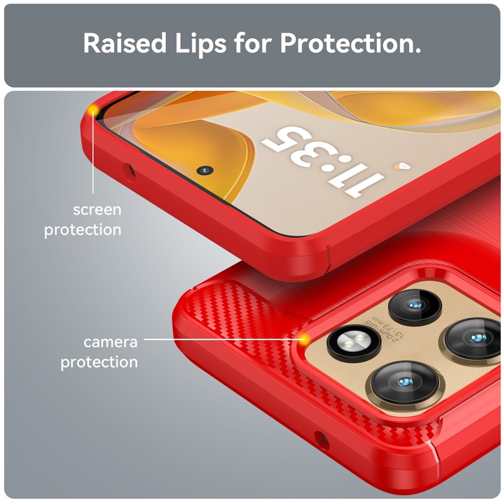 Szénálló zselés tok Motorola Edge 60 Neo 5G/50 Neo 5G készülékhez - piros