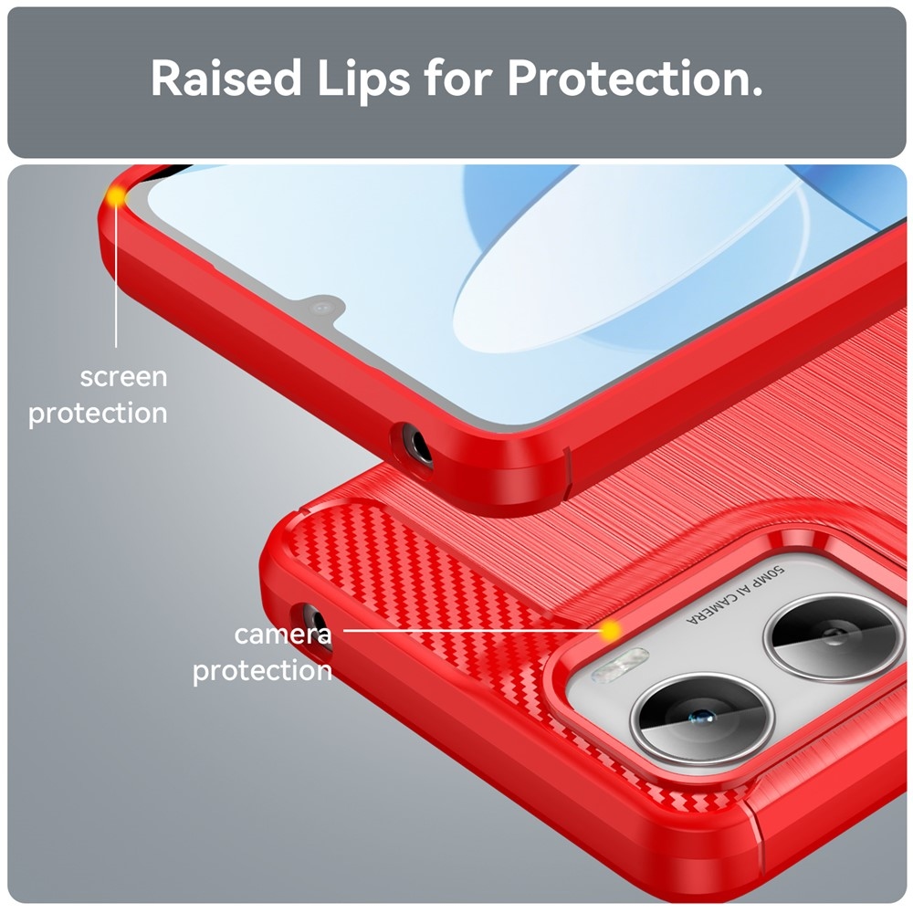 Szénálló zselés tok Motorola Moto G06/G06 Power készülékhez - piros