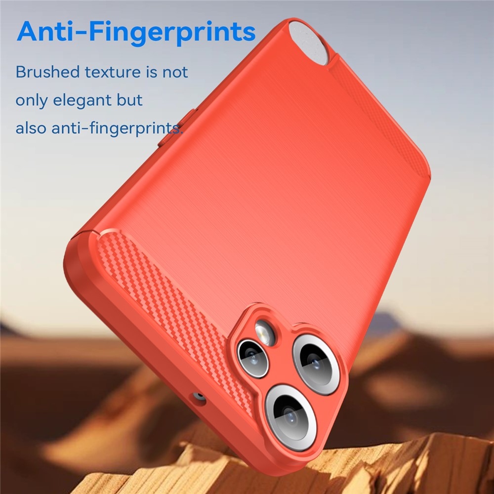 Szénálló zselés tok a Nothing CMF Phone 2 Pro készülékhez - piros színű