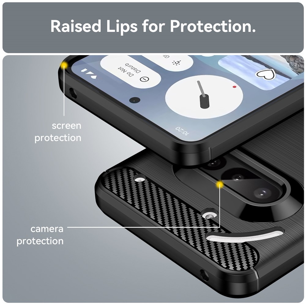 Szénálló zselés tok Nothing Phone (3a) készülékhez - fekete