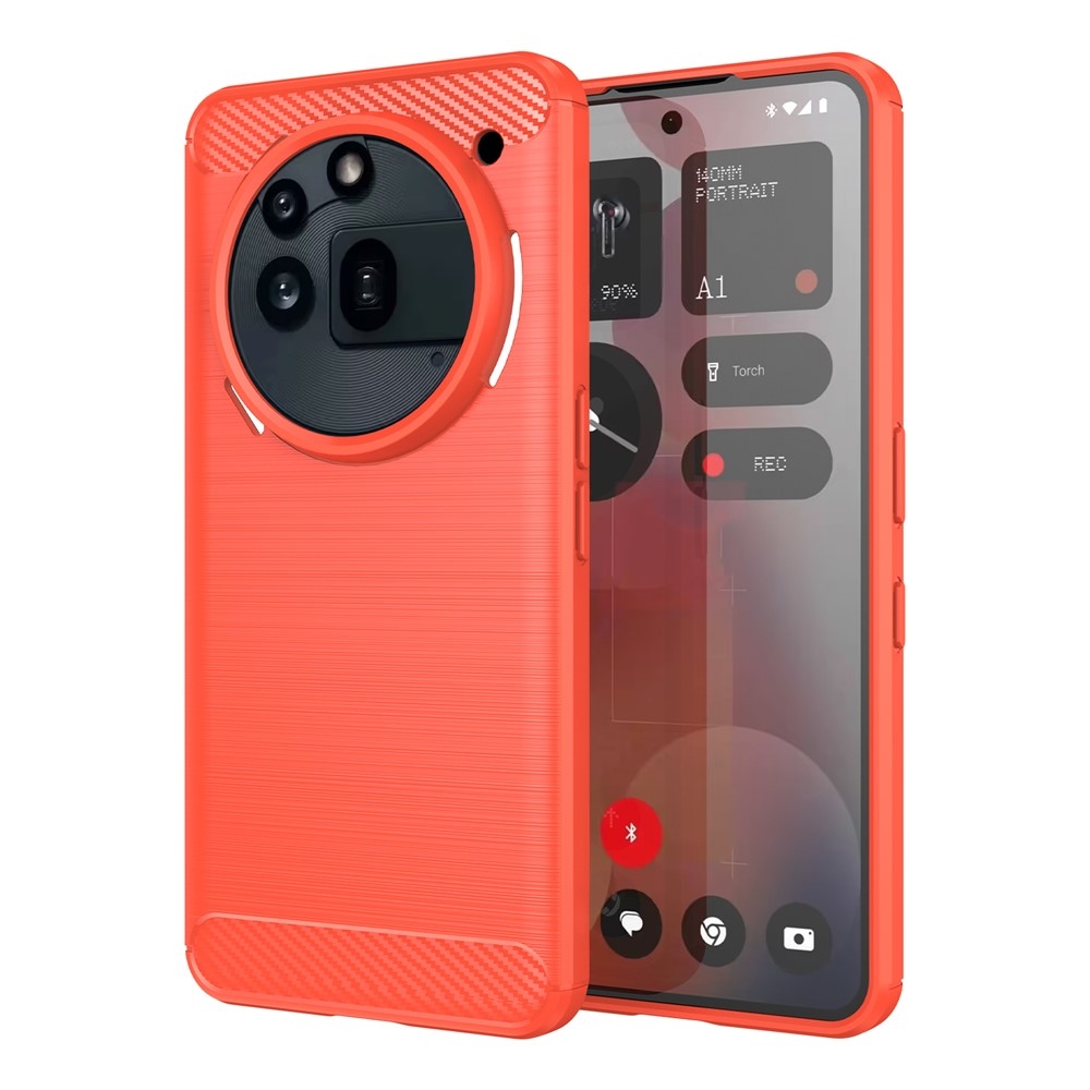 Szénálló zselés tok Nothing Phone (3a) Pro készülékhez - piros