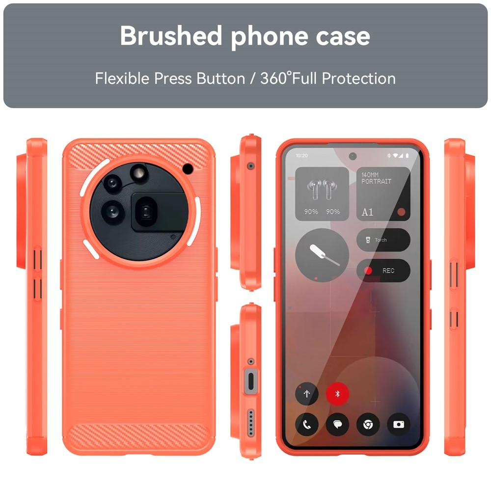 Szénálló zselés tok Nothing Phone (3a) Pro készülékhez - piros