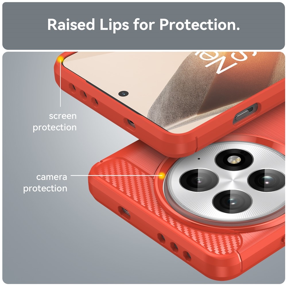 Szénálló zselés tok OnePlus 13-hoz - piros