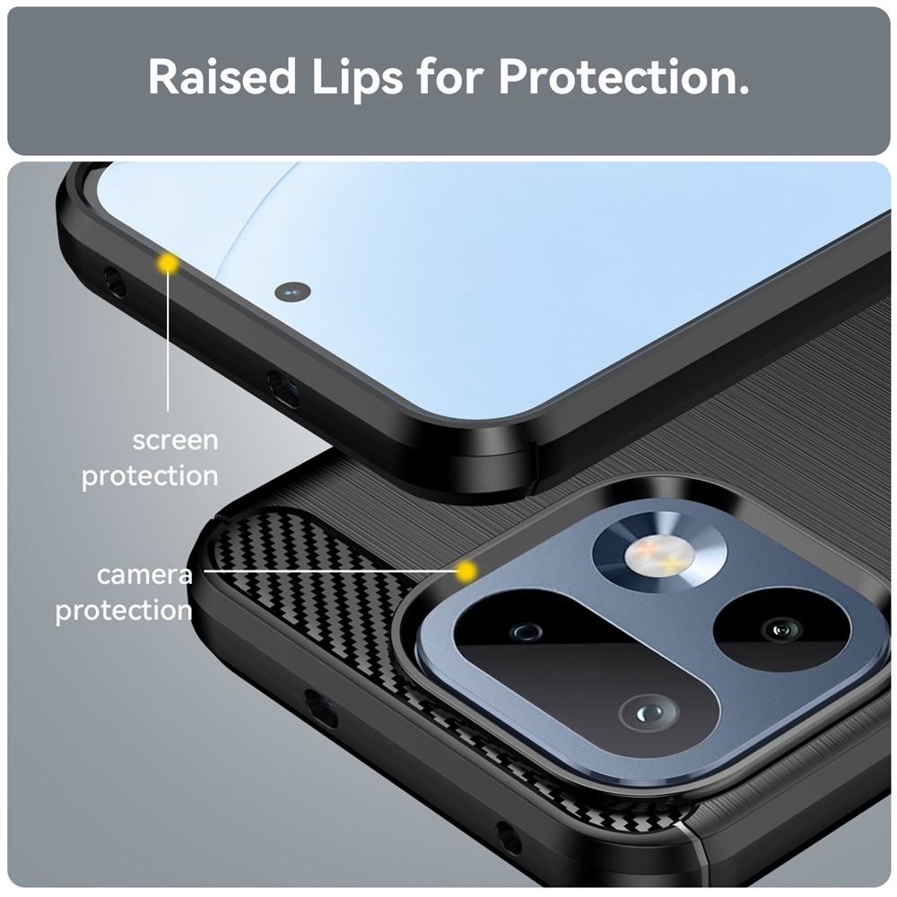 Szénálló zselés tok a Realme 16 Pro 5G készülékhez - fekete