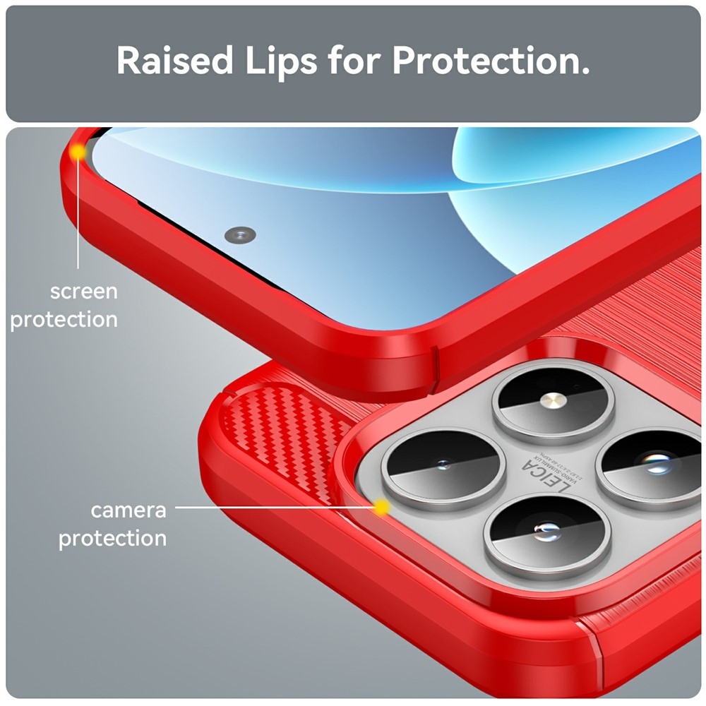 Szénálló gél tok a Xiaomi 17-hez - piros