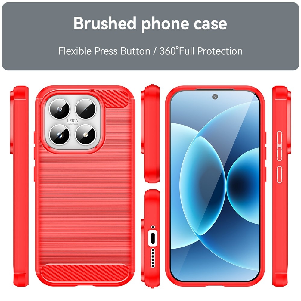 Szénálló gél tok a Xiaomi 17-hez - piros