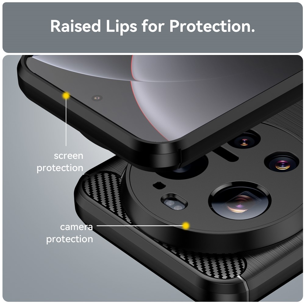 Szénálló zselés tok a Xiaomi 17 Ultra számára - fekete