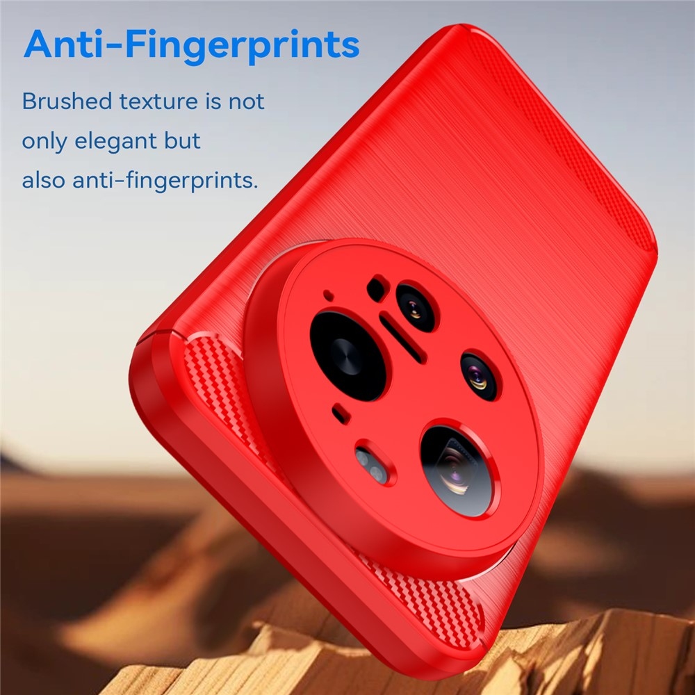 Szénálló zselés tok a Xiaomi 17 Ultra számára - piros