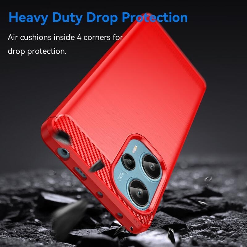 Szénálló zselés tok Xiaomi Poco F5-hez - piros