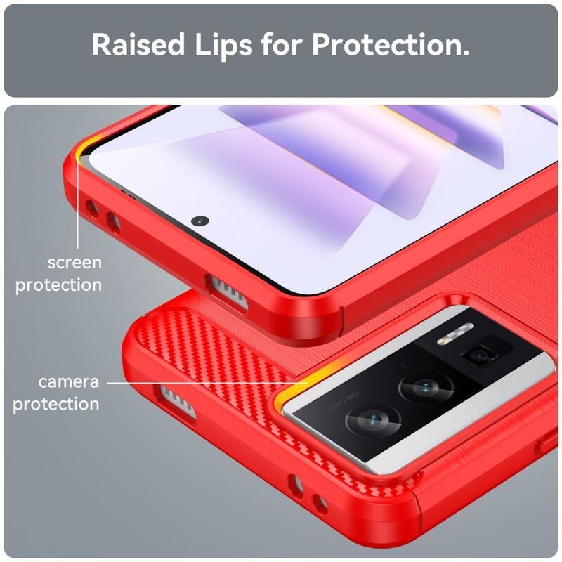 Szénálló zselés tok Xiaomi Poco F5 Pro - piros