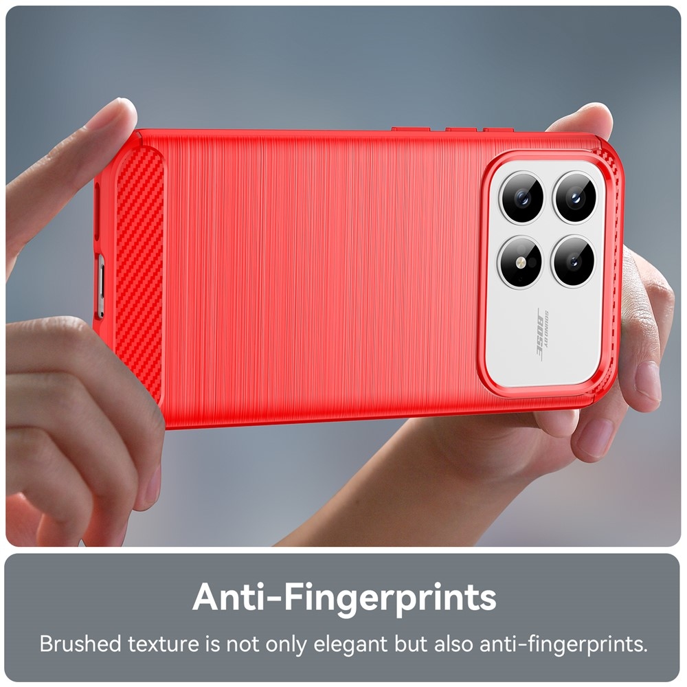 Szénálló gél tok a Xiaomi Poco F8 Pro 5G-hez - piros