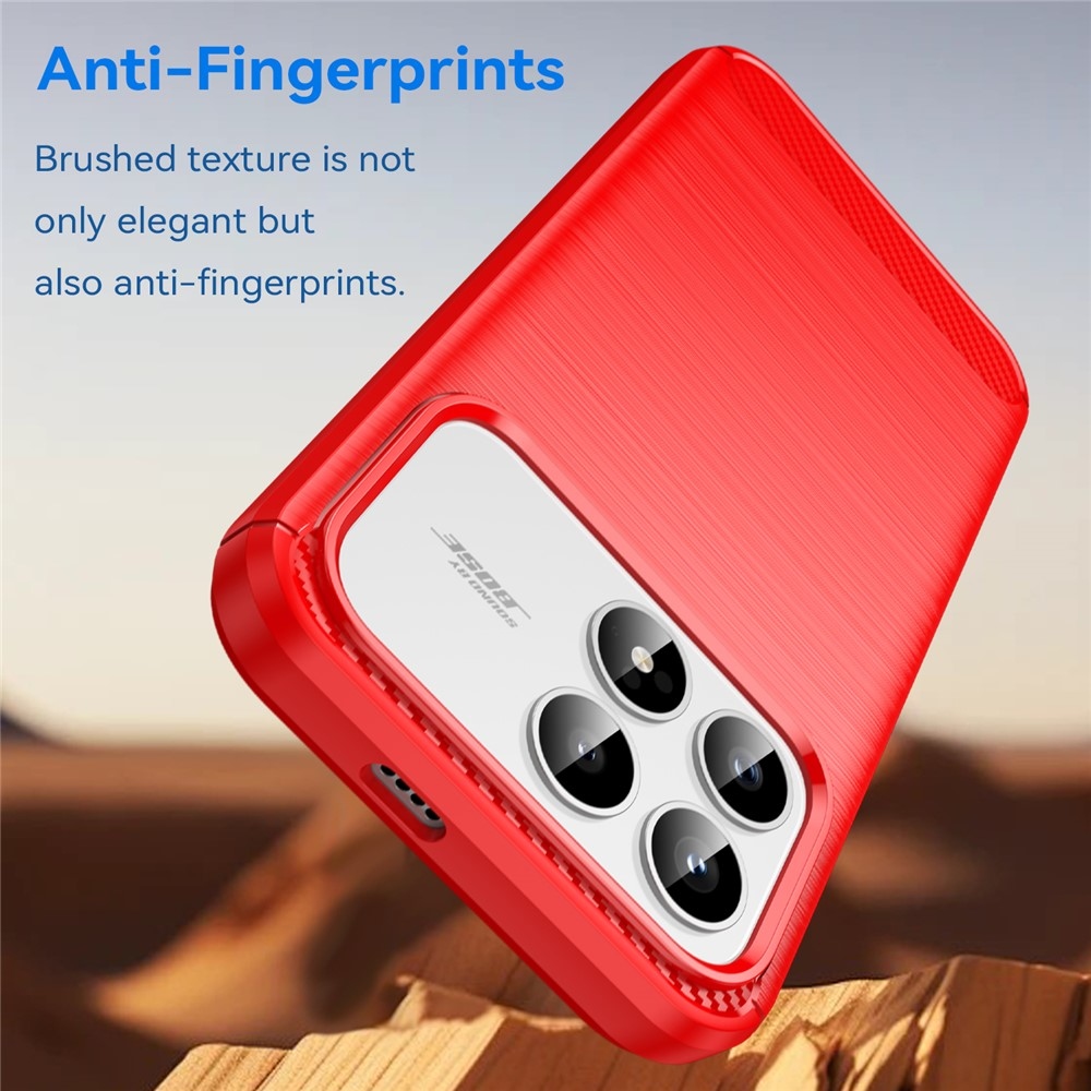 Szénálló gél tok a Xiaomi Poco F8 Pro 5G-hez - piros