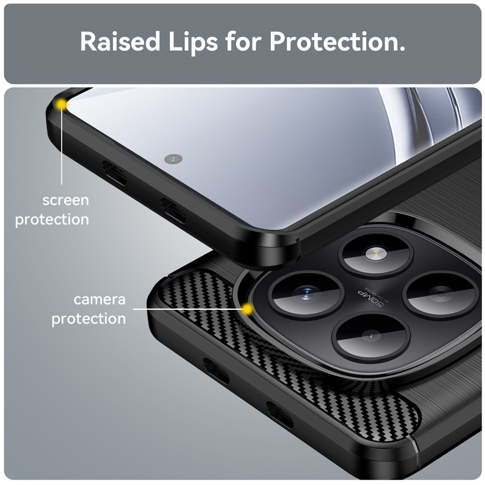 Szénálló zselés tok Xiaomi Poco M8 5G/Redmi Note 15 5G - fekete